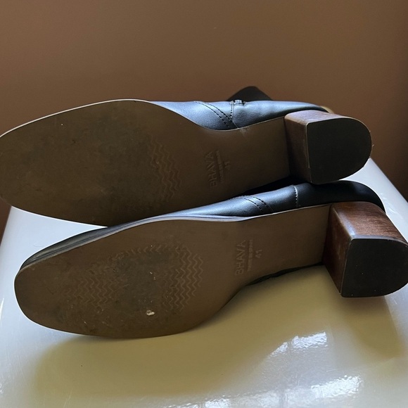 Bhava Lauren Wood Heel Boot Size 41 - Picture 5 of 10